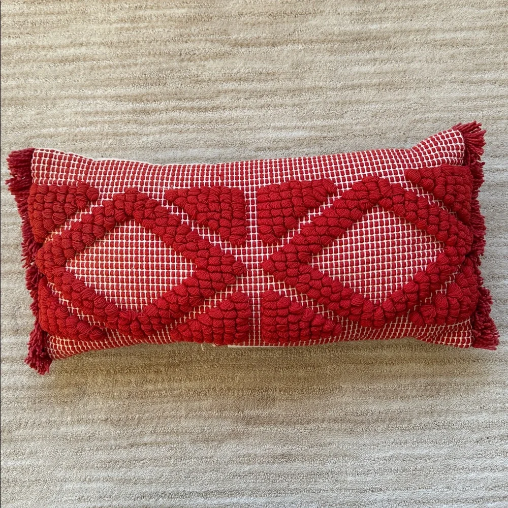 Opalhouse Orange Diamond Skinny Lumbar Throw Pillow